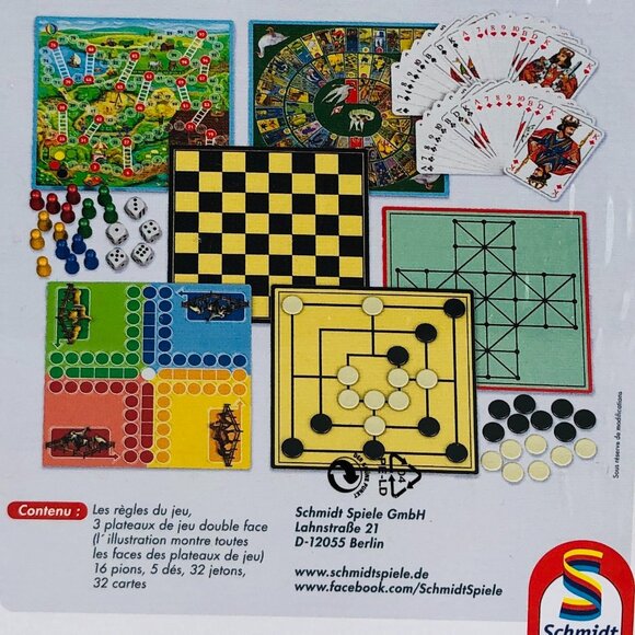 Schmidt 150 Classic Games in Compact Box French Version For Age 6+ New Sealed - Picture 10 of 15